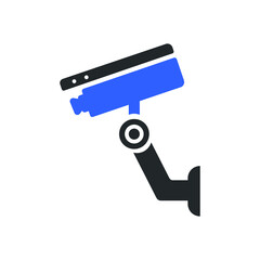 security camera isolated on white