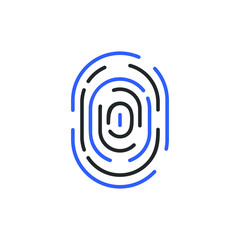 fingerprint icon design vector