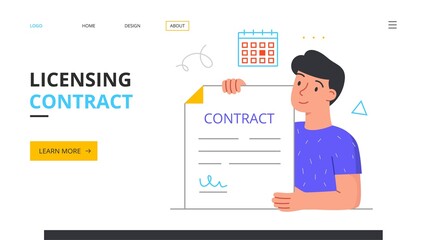 Licensing contract concept
