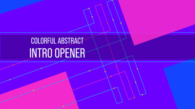 Colorful Abstract Intro Opener Title