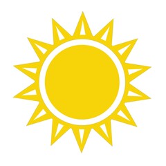 Sun icon, Yellow Sun