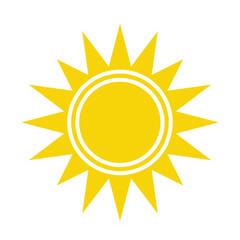 Sun icon, Yellow Sun