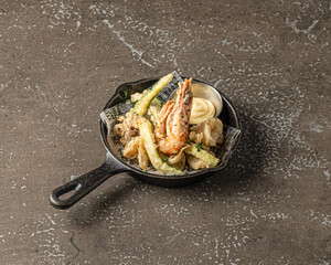 Sea Food & Vegetable Restaurant Cuisine Dark Moody Food Photography 