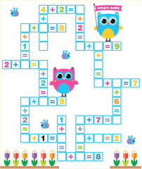 Crossword puzzle for children solve examples