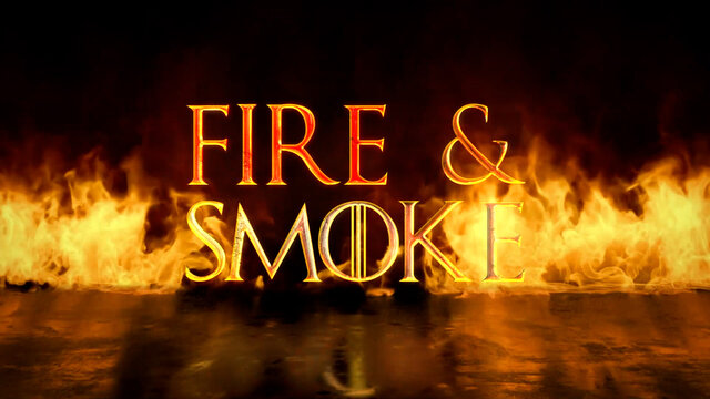 Reflective Fire & Smoke Logo