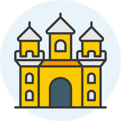 Sand castle icon

