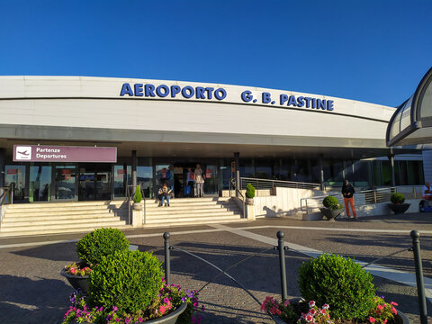 Ciampino, Italy - September 24, 2019: Exterior facade of the Ciampino Giovan Battista Pastine Airport