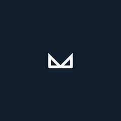 logo M abstract with cool color