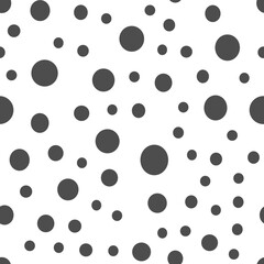 Dots Background with irregular, chaotic circles. Points seamless texture pattern.