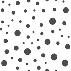 Dots Background with irregular, chaotic circles. Points seamless texture pattern.