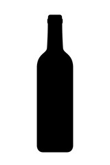 wine bottle silhouette