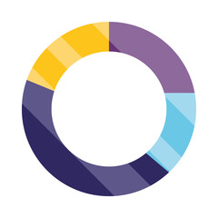 Naklejka premium round financial chart