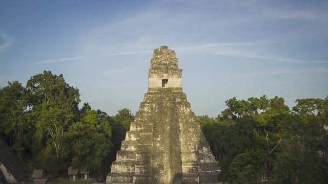 Mayan Temple I (Gran Jaguar) at Tikal National Park - Guatemala (time-Lapse)