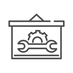 construction and repair billboard