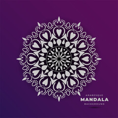 Luxury geometric mandala background, Creative Mandala Vintage decorative elements background vector illustration