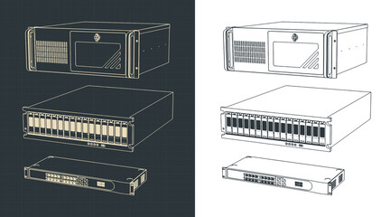 Units for server racks and supercomputers