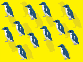 Animal Animation Snares Penguin Cartoon Vector Seamless Wallpaper
