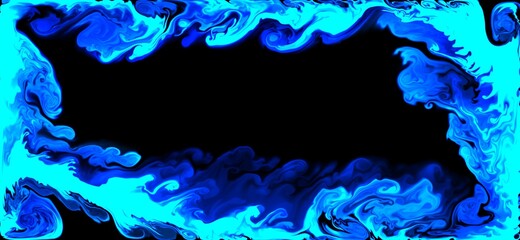 blue fluid frame side Background Illustration