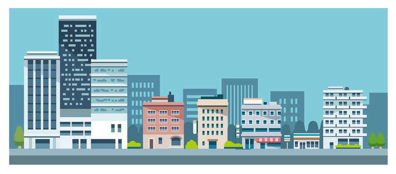街のイラスト素材