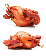 Roast Chicken on white background
