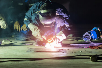 Repair storage tank welding