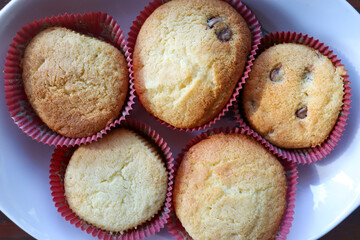 muffins on a plate