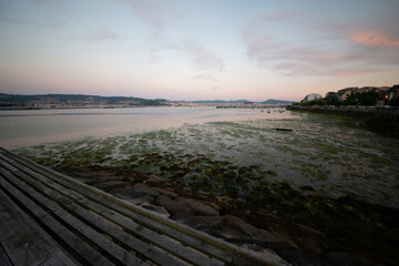 sunset on the beach