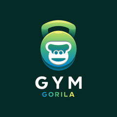 GYM GORILLA GRADIENT LOGO