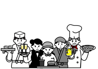 飲食業の人々
