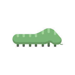caterpillar icon, flat icon vector illustration isolated on white background. for animal themes and others