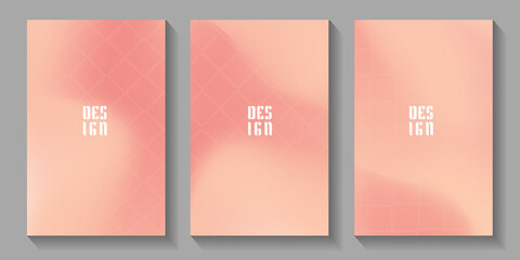 Set of soft cloud background in pastel colorful gradation. Modern blurred background. Vector EPS.10	
