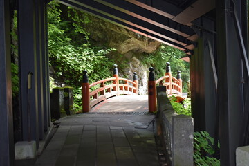 日本　群馬のパワースポット　榛名神社　夏の風景