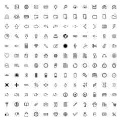 website icon set, business icon set, contact us icon set vector sign symbol