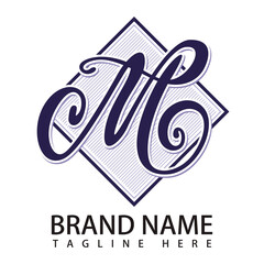 M Letter Logo Icon Vector
