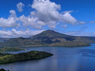 lake and mountains