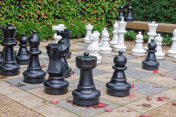 Giant outdoor chess set - Yarra Glen, Victoria, Australia