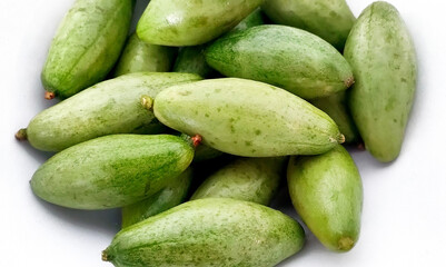 pile of parval or Pointed gourd in a white bowl