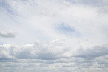 Obraz premium Sky with White Cloud Background and Texture.