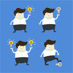 businessman with ideas