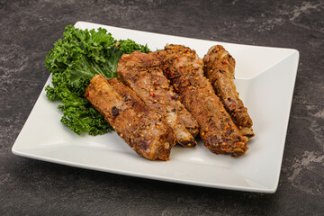 Stewed pork ribs with spices