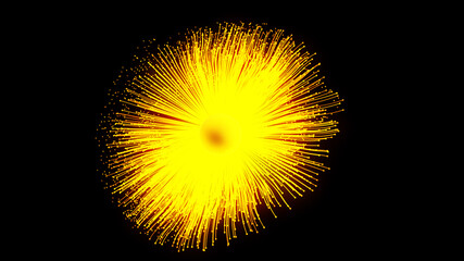 Fototapeta premium Super Nova and Particle with circle concept.