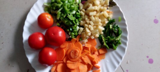 salad with vegetables