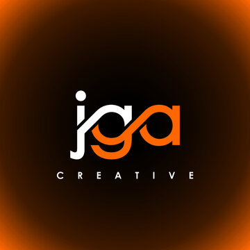 JGA Letter Initial Logo Design Template Vector Illustration