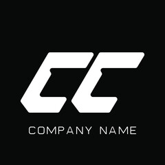 CC, CC ,C ,C Abstract Letters Logo Monogram