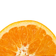 Orange on the white background