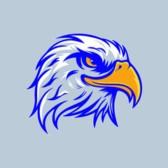 Vector Eagle Head Mascot