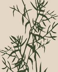 Obraz premium Twigs on the light background.