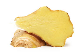 Ginger cut in slices