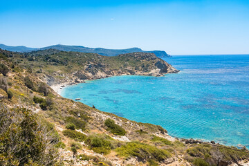 Fototapeta na wymiar Coast of the Aegean Sea. Datca peninsula, Turkey