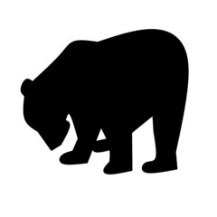 black bear logo and symbol graphic design vector illustration